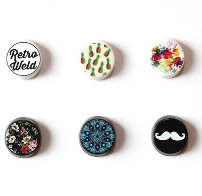Button cover full colour prints square 