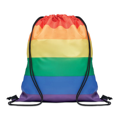 500002   regenboog trekkoord rugzak