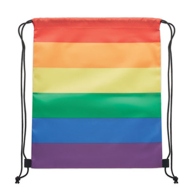 500002   regenboog trekkoord rugzak  los