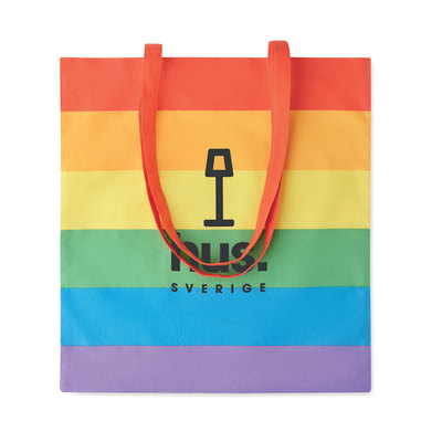 500004 regenboog shopper bedrukt