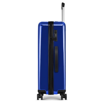 Reiskoffer   65 cm   donker   blauw   zijkant