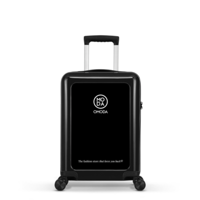 Handbagage   koffer   55cm   zwart   print