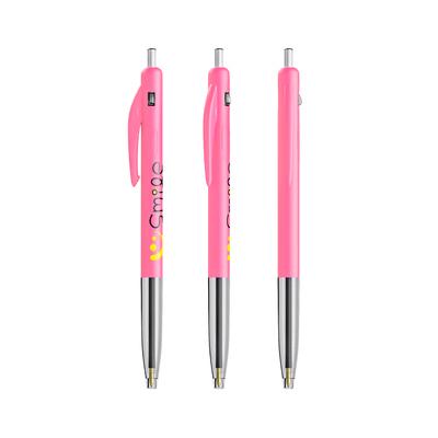 1101045 bic ballpoints m10 diverse roze bedrukt