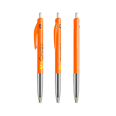 1101045 bic ballpoints m10 diverse oranje bedrukt