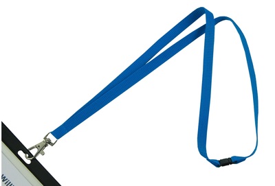 Lanyard kobalt blauw %2810x800 1 haak%29