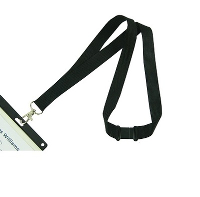 Lanyard zwart 20x900 %281 haak%29