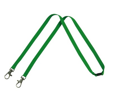 Lanyard groen  %2810x800 2 haken%29