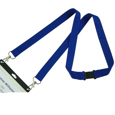 Lanyard reflex blauw %2820x900%29 2 haken